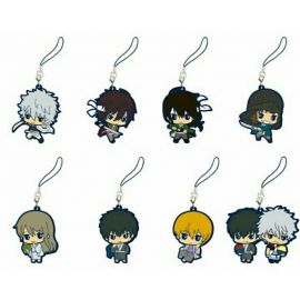 T912 Anime Gintama rubber Keychain Key Ring Straps Rare cosplay 